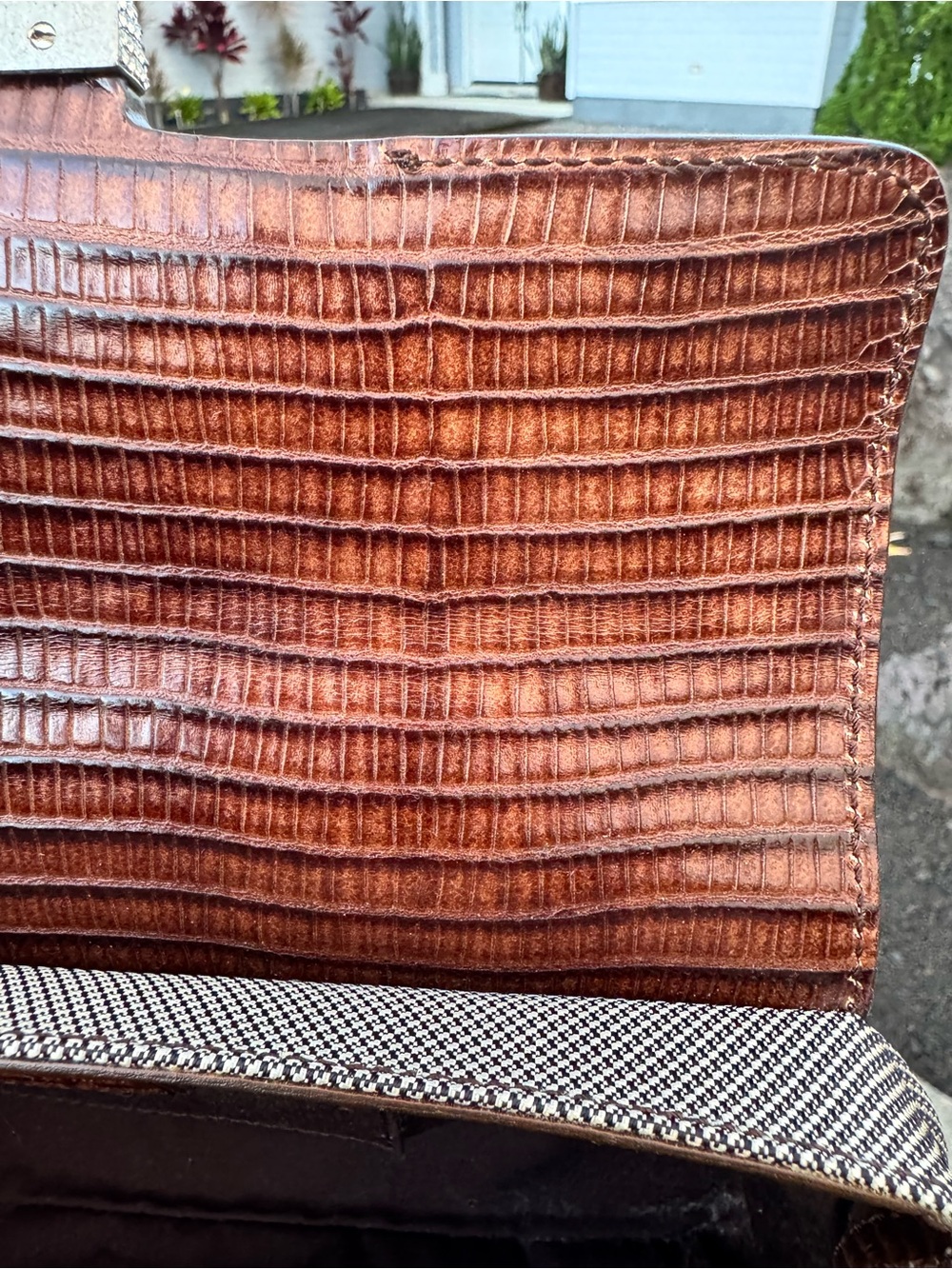 Tod's Italy Leather & Fabric Crystal Clasp Evening Shoulder Bag Clutch with COA - Picture 11 of 15